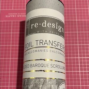Gold Foil Transfer - Gilded Baroque Scrollwork